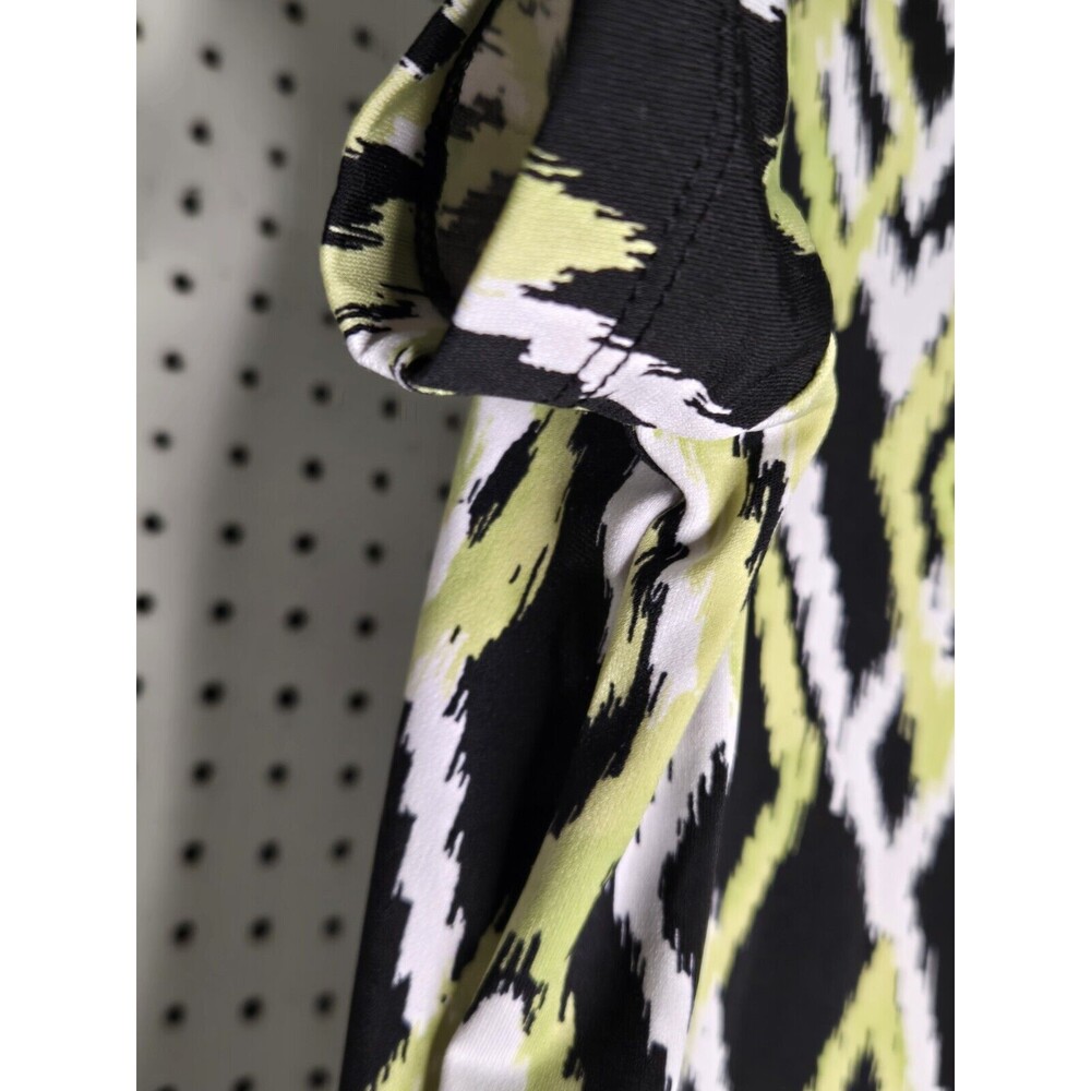 Alfred Dunner Green and Black Blouse with Triangles XL - Picture 3 of 5